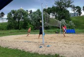 28 июля на городском стадионе г.Истра проходило первенство городского округа по пляжному волейболу среди мужских команд.