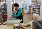 Сегодня прошла встреча с представителями старшего поколения в помещении библиотеки МУК