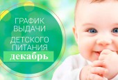 Уважаемые получатели молочной кухни! Напоминаем, что в декабре 2019 года сокращены сроки выдачи питания.
