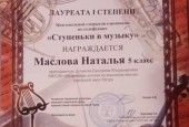 Воспитанники Истринской музыкальной школы стали Лауреатами Межзональной теоретической олимпиады по сольфеджио