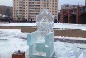 В Истре в рамках проекта «Зима в Подмосковье» устанавливают ледяной городок